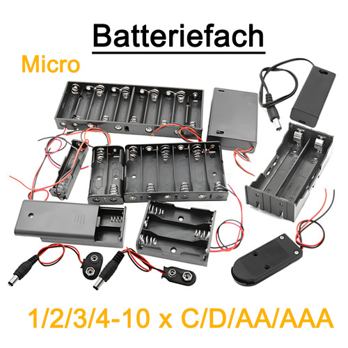 Batteriehalter für 4 10 - batteriehalter,