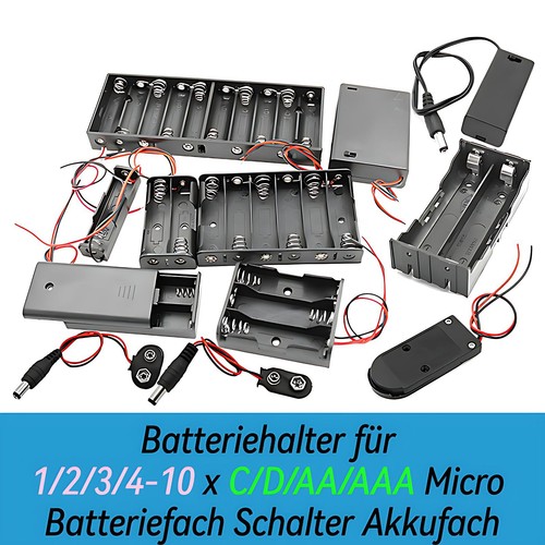 Batteriehalter für 4 - batteriehalter, 1/2/3/4-10