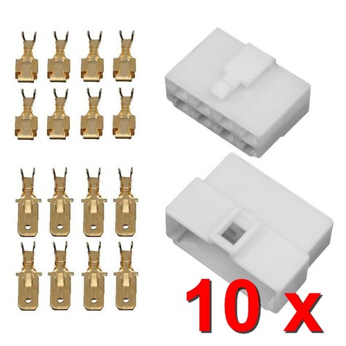 10x gehäuse polig stecker - 10x, 8